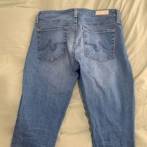 AG-Adriano Goldschmied Mid rise cigarette jeans